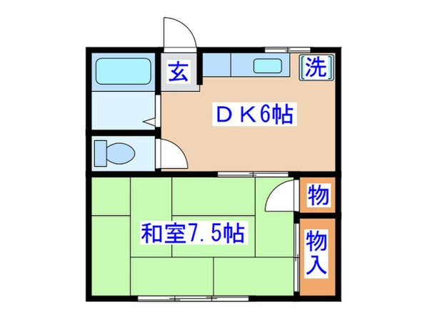 カーサ長命坂の物件間取画像